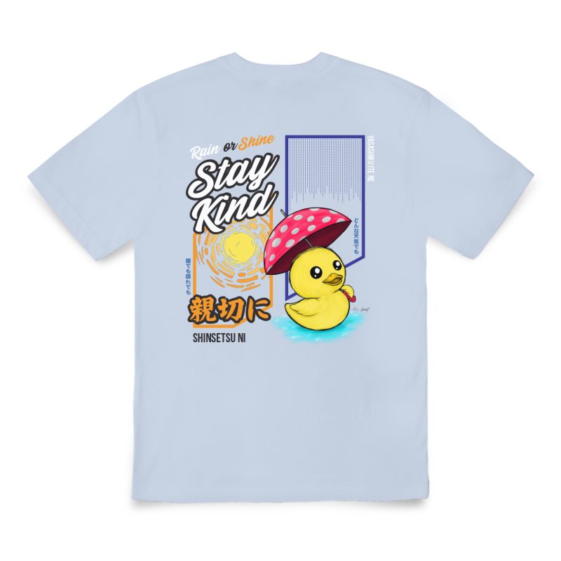 Yellow Duck Stay Kind Icy Blue